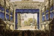 robert schumann the opening of  the theater in der josefstadt in vienna Spain oil painting artist